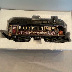 Department 56 10th Anniversary Halloween Haunted Rails Dining Car